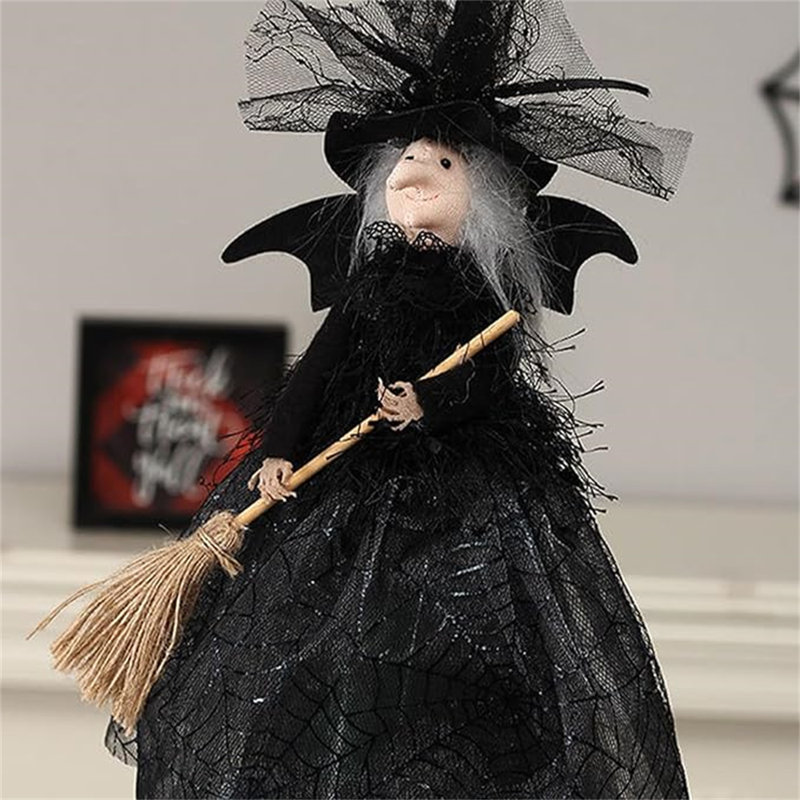The Holiday Aisle Halloween Fall Harvest Witch Ghostless Witches Doll Haunted House Props Gauze Sequin Wayfair